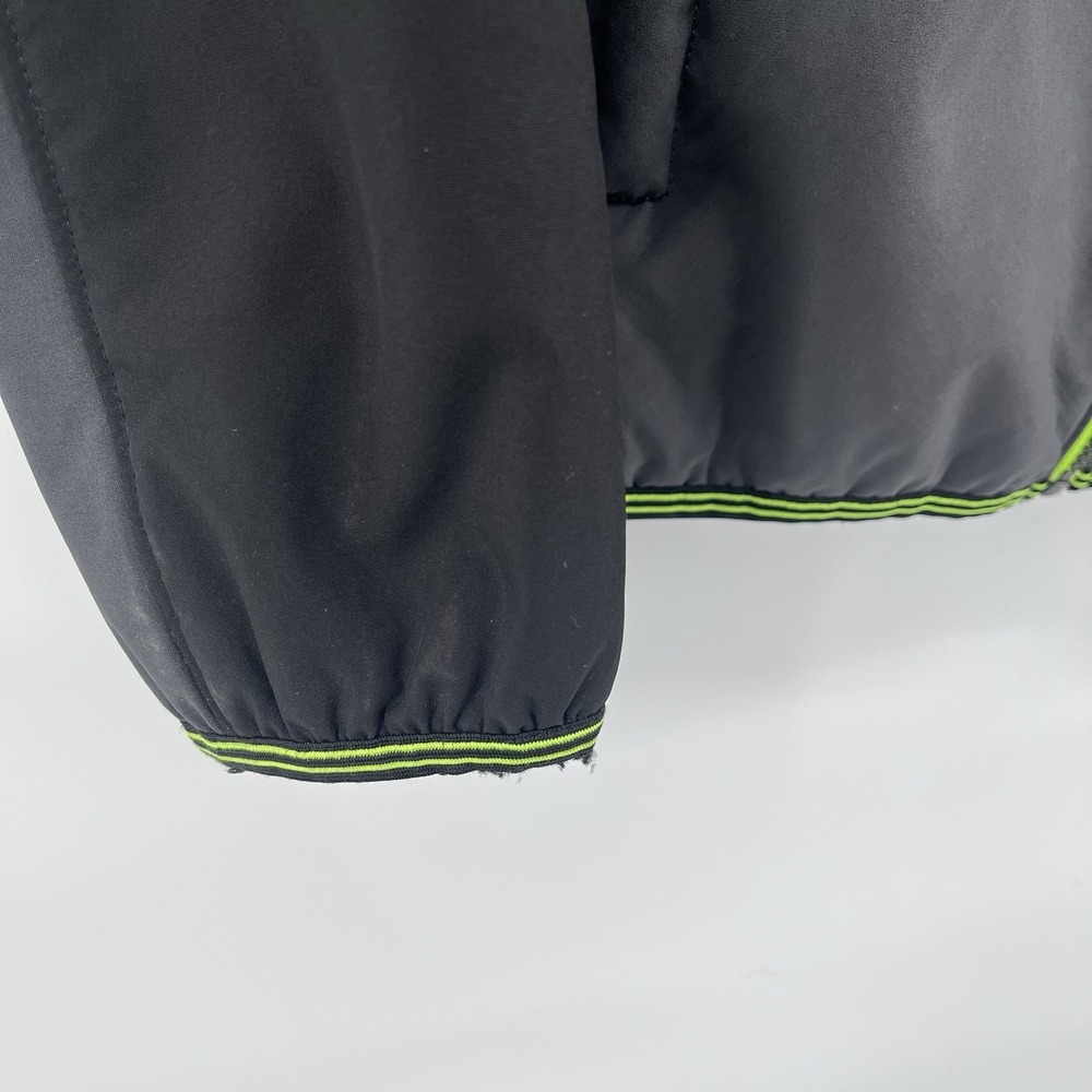 ZeroXposure Boys Coat Jacket Size XXL 18-20 Black Hooded Neon Trim - Picture 6 of 10